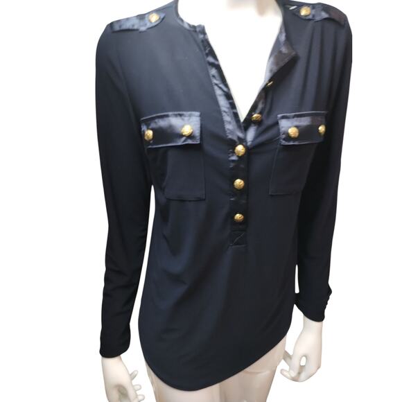 Elie Tahari Women's size Medium Quiet Luxury Old Money Preppy Country Club Top - Picture 4 of 13